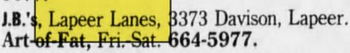 Lapeer Lanes - Apr 1992 Ad